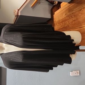 Sparkly black capelet
